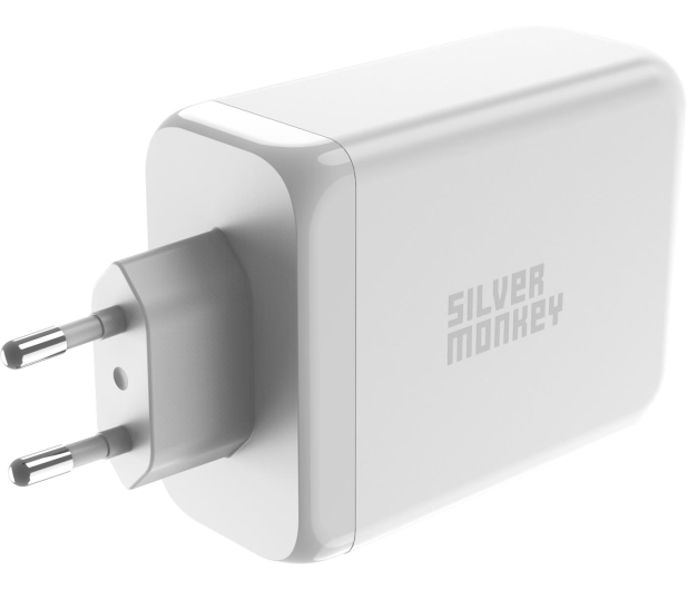 SILVER MONKEY Ładowarka sieciowa GaN 200W USB-C PD + USB 3.0 QC W SMA154 - 1097688 - zdjęcie 4
